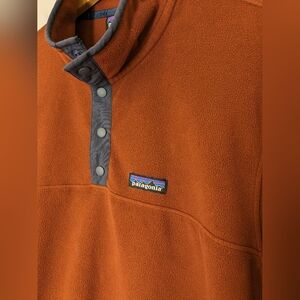 Patagonia Micro D 1/4 Snap-T Fleece Pullover Men’s Large Burnt Orange